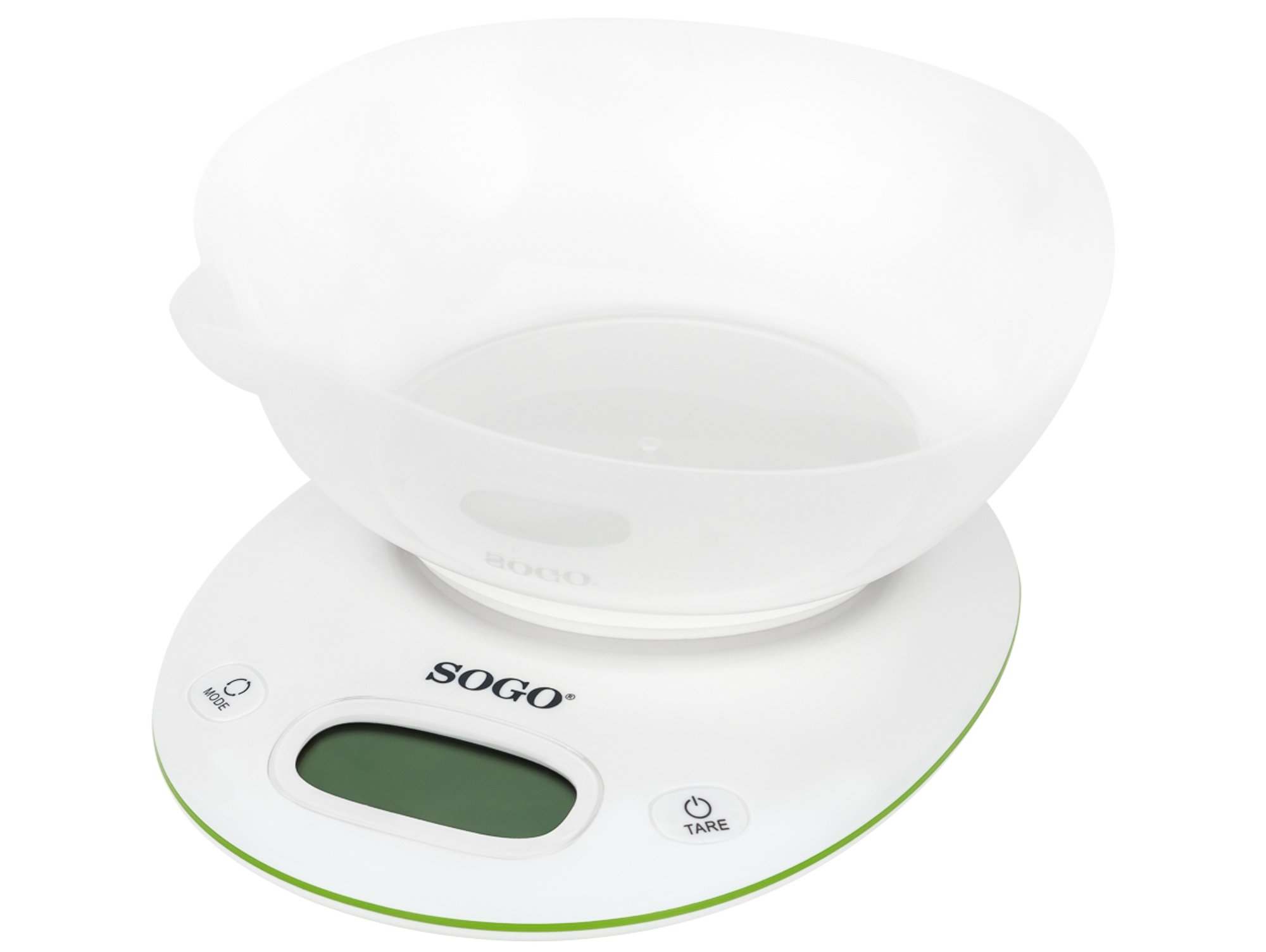 Balanza Cocina Bacss3985 sogo blanco de digital con bol 5kg capacidad 5 1