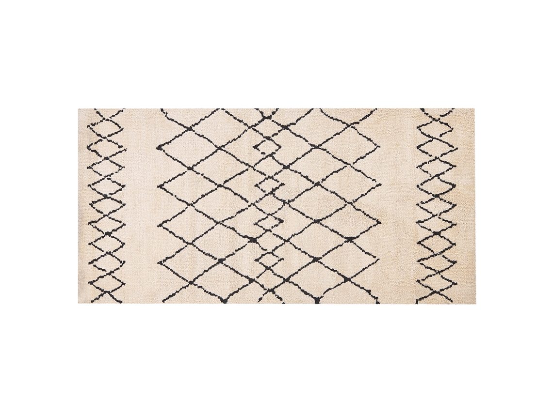 Alfombra de pelo corto BELIANI Havsa de Poliéster Beige 80x150