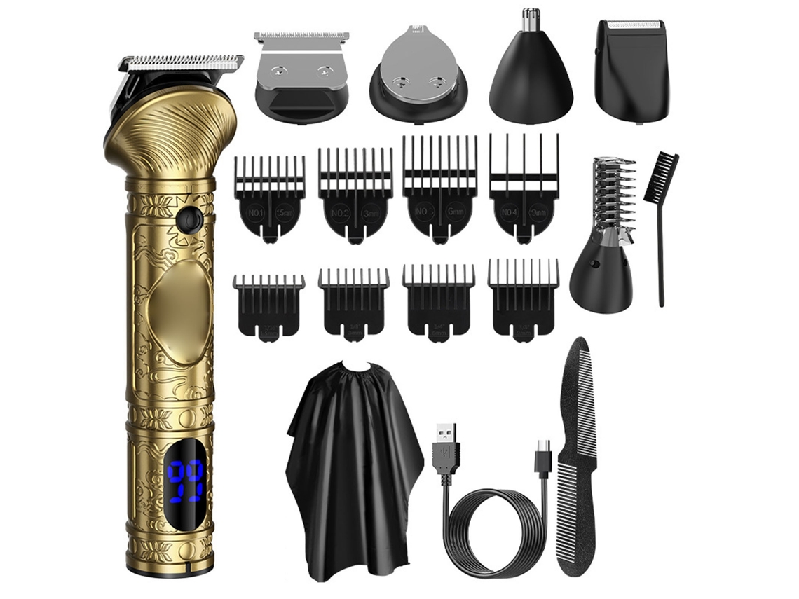 Afeitadora De Pelo Y Barba Ipx7 Impermeable Recargable, Kit De Afeitado Para Hombre Portátil Inalámbrico Para Nariz Y Cuerpo