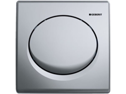 Mando para urinario GEBERIT con desagüe neumático, placa de accionamiento de plástico, Basic