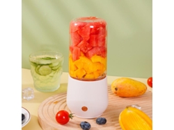 Taza Exprimidora Eléctrica Multifuncional Recargable Por Usb Para Hacer Jugo En La Oficina CHRUI Blanco