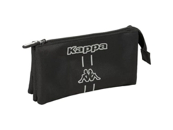Mochila triple oscura Kappa Safta cómoda y versátil para niños