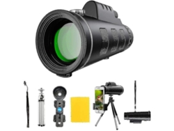 Telescópio Monocular 12x50 Monocular Bak4 Hd De Alta Definição Visão Diurna E Noturna Monóculo À Prova Dágua Ipx7 Com Suporte Para Facpoet