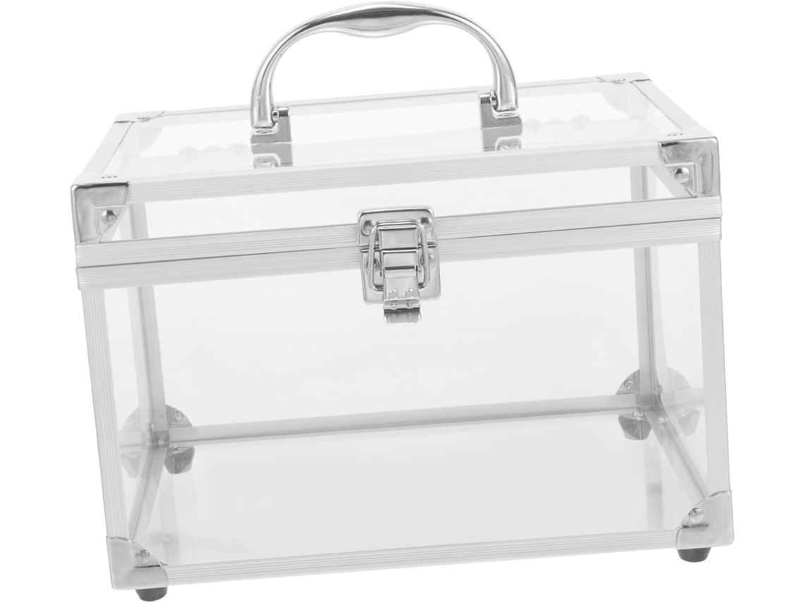 Caja Transparente Para Guardar Cd Y Dvd Con Asa, Organizador Portátil, A Prueba De Polvo, Gran Capacidad.