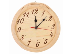 Reloj Decorativo De Madera Para Sauna, Ideal Para El Hogar, El Dormitorio O Cualquier Espacio Interior, De Estilo Moderno Y Con Números Grandes.