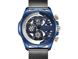 Reloj Hombre Bagari Luminoso Cuarzo Acero Inoxidable Resistente Al Agua 3atm