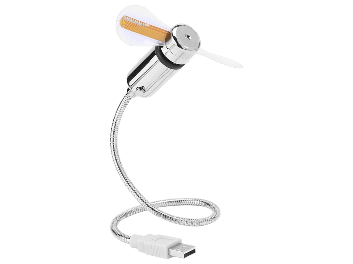 Mini Ventilador Flexible Led Programable Con Pantalla De Mensaje Usb Para Pc, Portátil Y Laptop