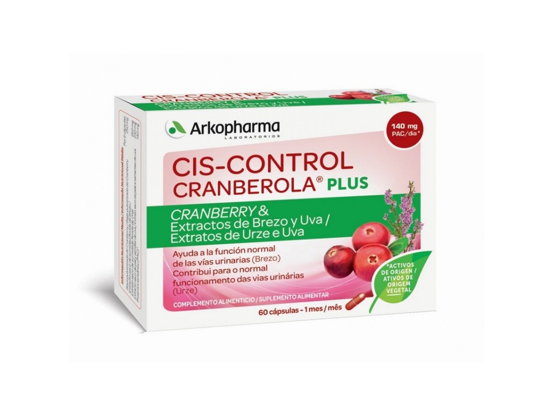 Complemento Alimentar ARKOPHARMA Cis-Control Cranberola Plus (60 cápsulas)