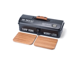Caja De Almacenamiento De Herramientas Metálica Portátil Para Exteriores Con Asa, Ideal Para Acampar Y Hacer Picnics.
