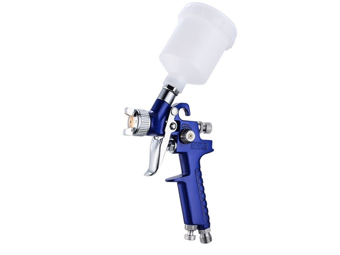 2026-pistola De Pintura Hvlp De Alimentación Por Gravedad, Boquilla 1.7mm, Acero Inoxidable, 600ml
