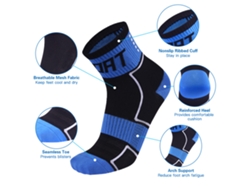 Calcetines Reflectantes Para Ciclismo Y Atletismo, Transpirables, Unisex.