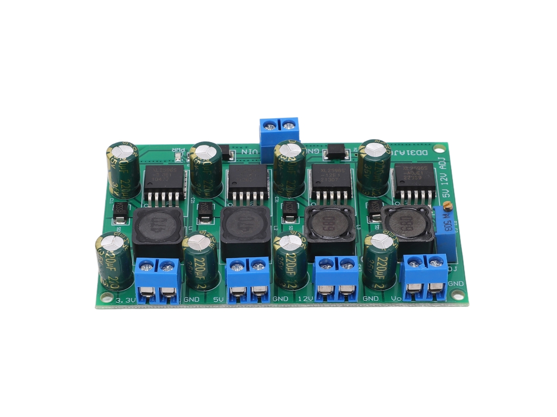 Módulo Convertidor Reductor, Regulador De Voltaje, 3a, Multicanal, 3.3v, 5v, 12v, Placa De Fuente De Alimentación Ajustable