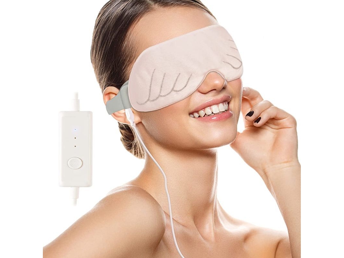 Mascarilla Ocular Que Alivia La Sequedad Ocular, Las Ojeras, La Hinchazón Y El Enrojecimiento De Los Ojos Con Seda De Fresa.