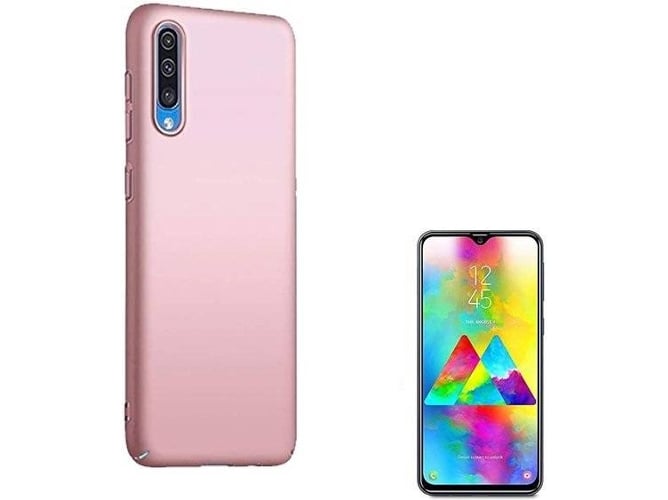 Kit Carcasa y Protector de Cristal 5D Full CoverSamsung Galaxy A30s SlimShield Rosa