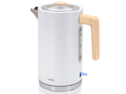 Jarra eléctrica Nordic de 1,7 l sin BPA, base de 360°, Briebe, controlador Strix, apagado automático, Kt1165wht, color blanco