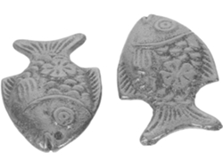 Té, Pp, Para cocinar, 2 piezas de pescado de hierro para cocinar, suplemento de utensilios de cocina de hierro fundido