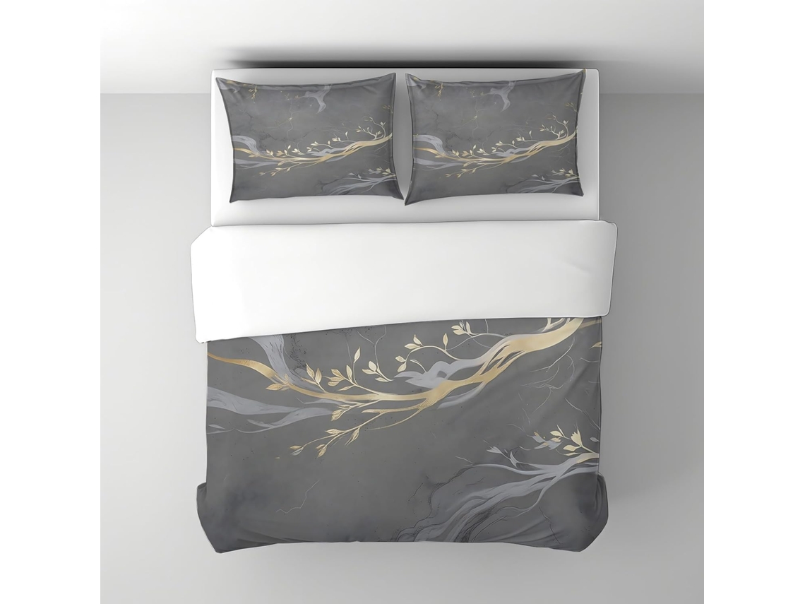 Juego Ropa Cama Microfibra Diseño Funda Nórdica Almohada Funda Juego 50x75 Cm 220x240 140x200 200x200