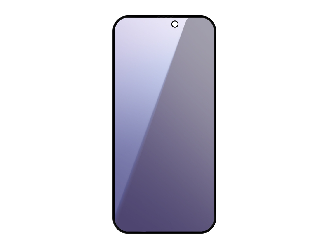 Protector de Pantalla Templado para iPhone 15 Pro AVIZAR Vidrio Templado Negro