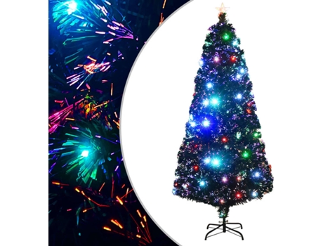 Árbol de Navidad VIDAXL con luces y soporte fibra óptica (180 cm)