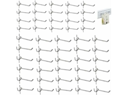 VVJIJILLY 50 Ganchos De Parede Perfurados, Ganchos Simples Para Painel, Ganchos Para Acessórios De Parede, Para Painel Perfurado