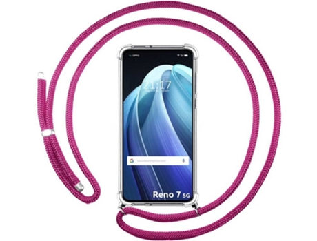 Carcasa Oppo Reno 7 5G TUMUNDOSMARTPHONE Colgante Rosa