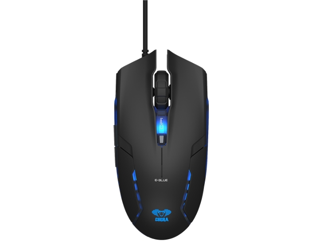 Ratón Gaming E-BLUE Cobra II (1600 dpi - Negro)