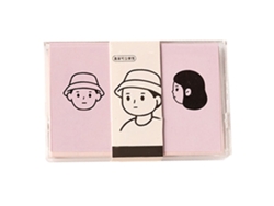 100 Hojas Papel Memo Decorativo Mini No Adhesivo Con Caja Plástica Rosa Para Estudiantes