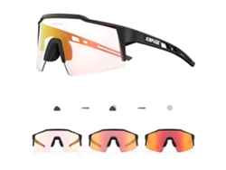 Óculos de Ciclismo MDUG Fotocromáticos UV400, Antirreflexo, Vermelho