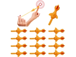 Ats-12 Piezas Juguete De Pollo Tpr Para Lanzar Elástico Volador Para Niños