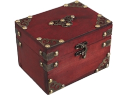 Joyería Organizar Accesorios Madera Estilo Chino Retro Almacenamiento Elegante Práctico Acabado Natural Caja