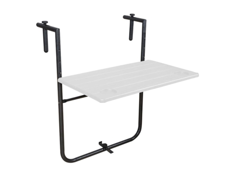 Mesa plegable colgante para balcones / terrazas 36x60 cm. altura regulable