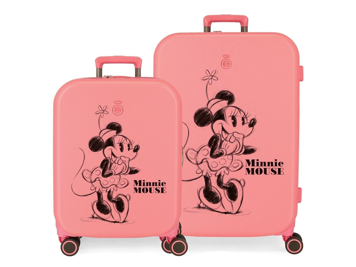 Juego de maletas Mickey Happiness Abs Coral Disney