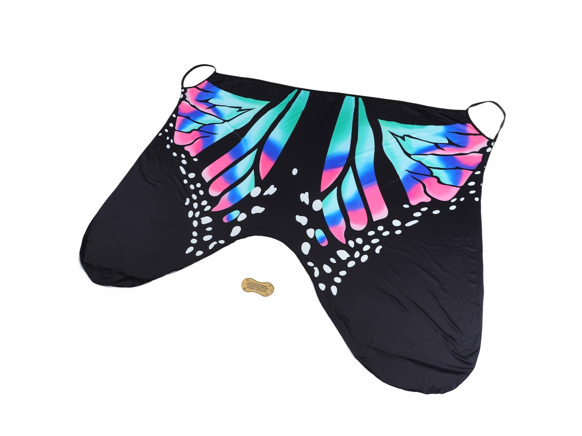 Cubrebibikini Con Estampado De Mariposas Para Una Ropa De Playa Cómoda Y Elegante - Azul