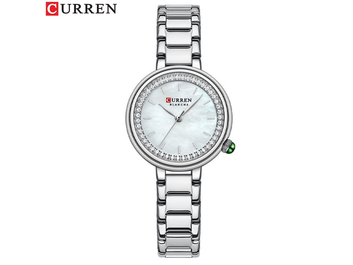 Reloj De Moda Para Mujer Con Correa De Acero Engastada Con Diamantes.