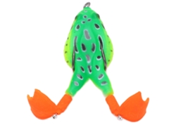 Señuelo flotante Thunder Frog Baits con doble hélice para la pesca de lubina, cabeza de serpiente y salmón.