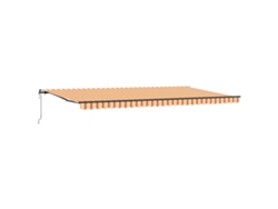 Toldo Retrátil MAISON EXCLUSIVE Amarelo e Laranja 600 × 300 cm