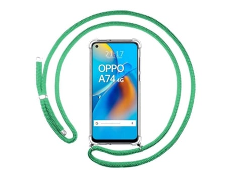 Carcasa Oppo A74 4G TUMUNDOSMARTPHONE Colgante Verde