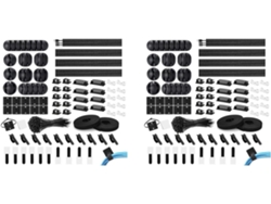 Kit Organizador De Gestión De Cables De 346 Piezas Con Clips Para Cables.