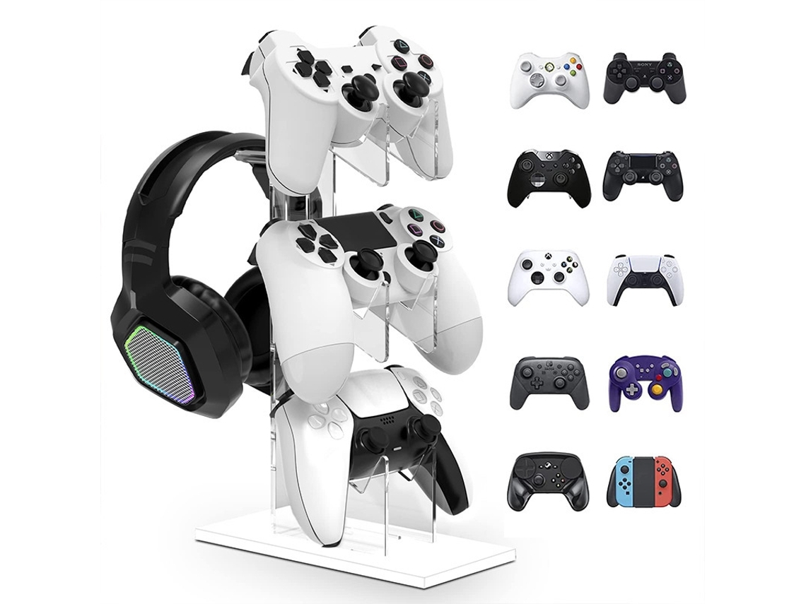 Suporte Para Controle Halinuia 3 Níveis Para Ps5 Ps4 (transparente)