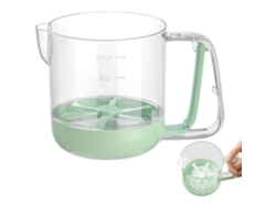 Batidora de mano, vaso medidor graduado para crema, Batidora de mano multifuncional Mdug (verde)