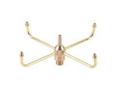 Boquilla de riego rotativa de 4 brazos para jardín, rosca hembra G1/2, rosca macho G3/4