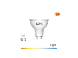 Lámpara Led Dicroica Gu10 Ip20 Ø5x6,4cm Edm (10w 6400k 932lm)
