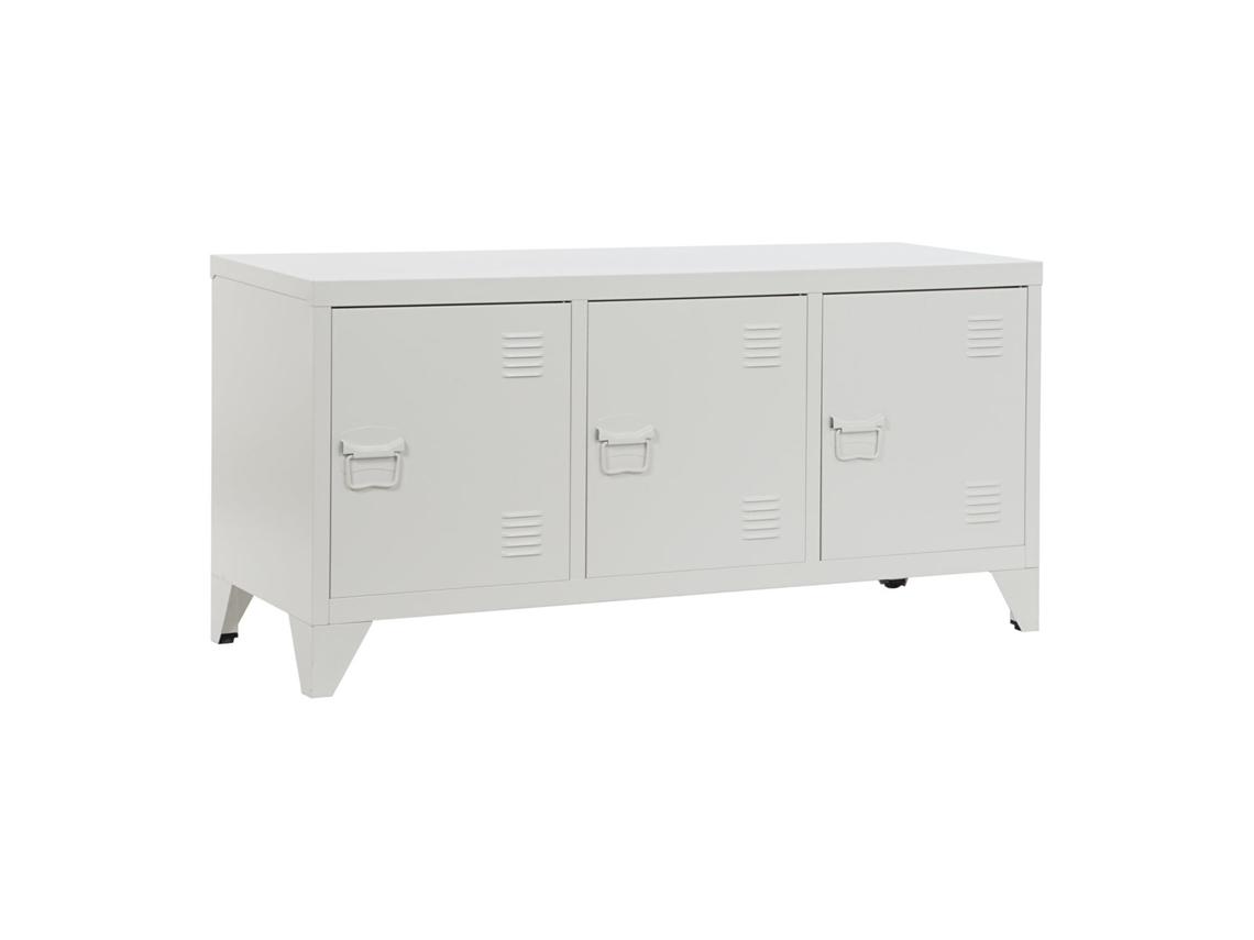 Mueble Tv Metal Taquilla Blanco 120x40x58cm