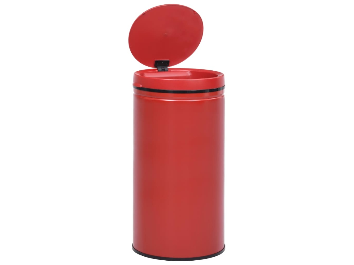 Abridor de botellas automático con tapa vidaxl, 60 L, acero, negro