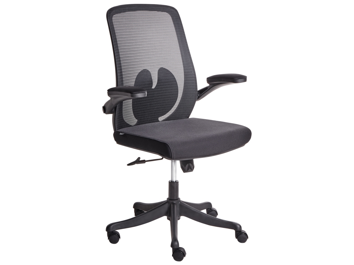 Silla de oficina Beliani Overlord de malla negra, 49 x 63 x 109 cm