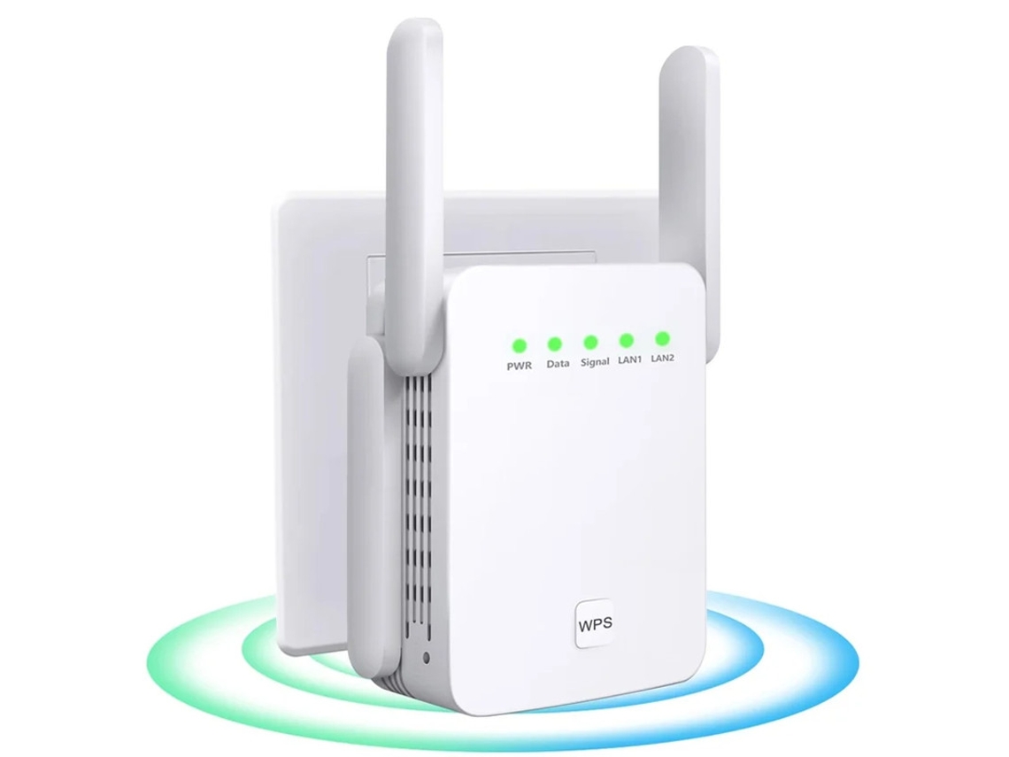 Repetidor WiFi de doble banda con alcance de hasta 9800 pies cuadrados Yizhood