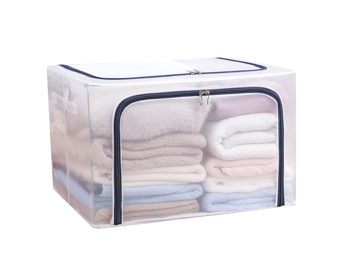 Caja de almacenamiento de red de nylon con estructura de acero plegable y duradera para colchones o mantas resistente al agua Kofihety