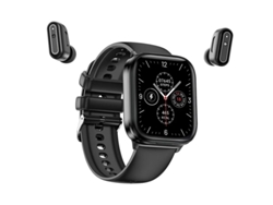 Reloj inteligente con auriculares 2 en 1, Bluetooth, auriculares inalámbricos, monitor de actividad física y frecuencia cardíaca.