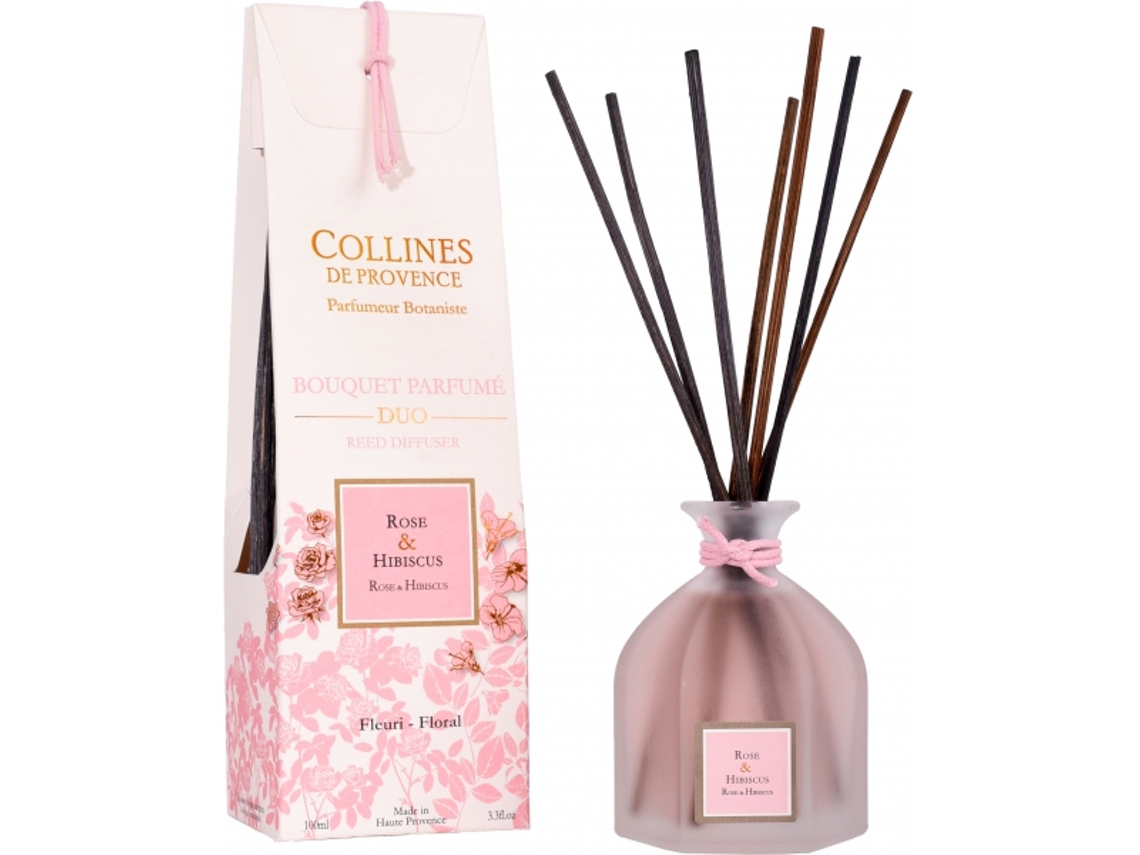 Difusor COLLINES DE PROVENCE Duos Rosa Hibisco 100Ml