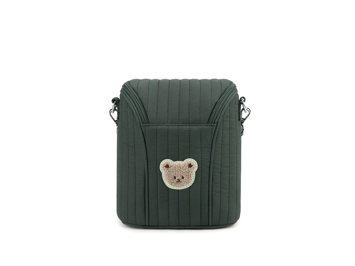 Bolsa portátil para almacenar y calentar leche materna, ideal para extractores de leche. Yunzii verde.